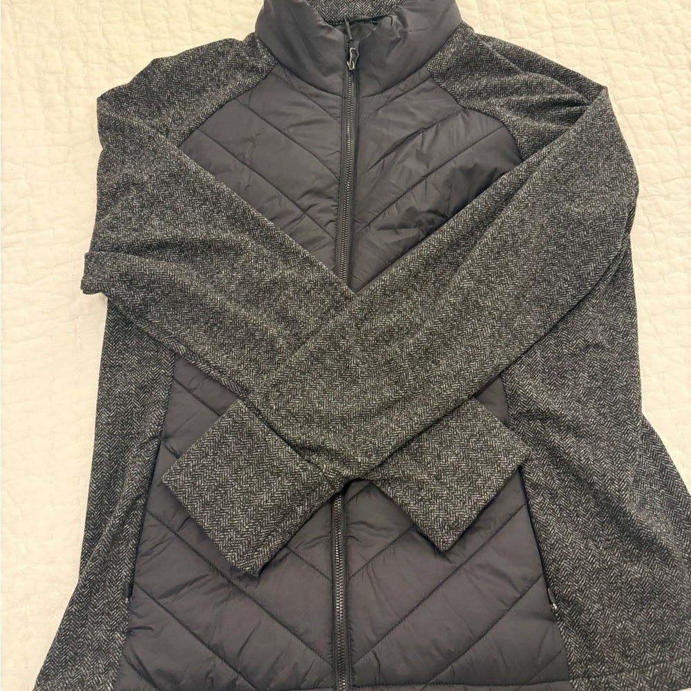 Kodyan Women's Gray/black mixed texture jacket